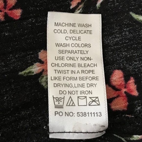 WOMAN WITHIN Maxi Dress Black Floral Short Sleeve V Neck Women’s Plus Size 4X 34 - Picture 12 of 15